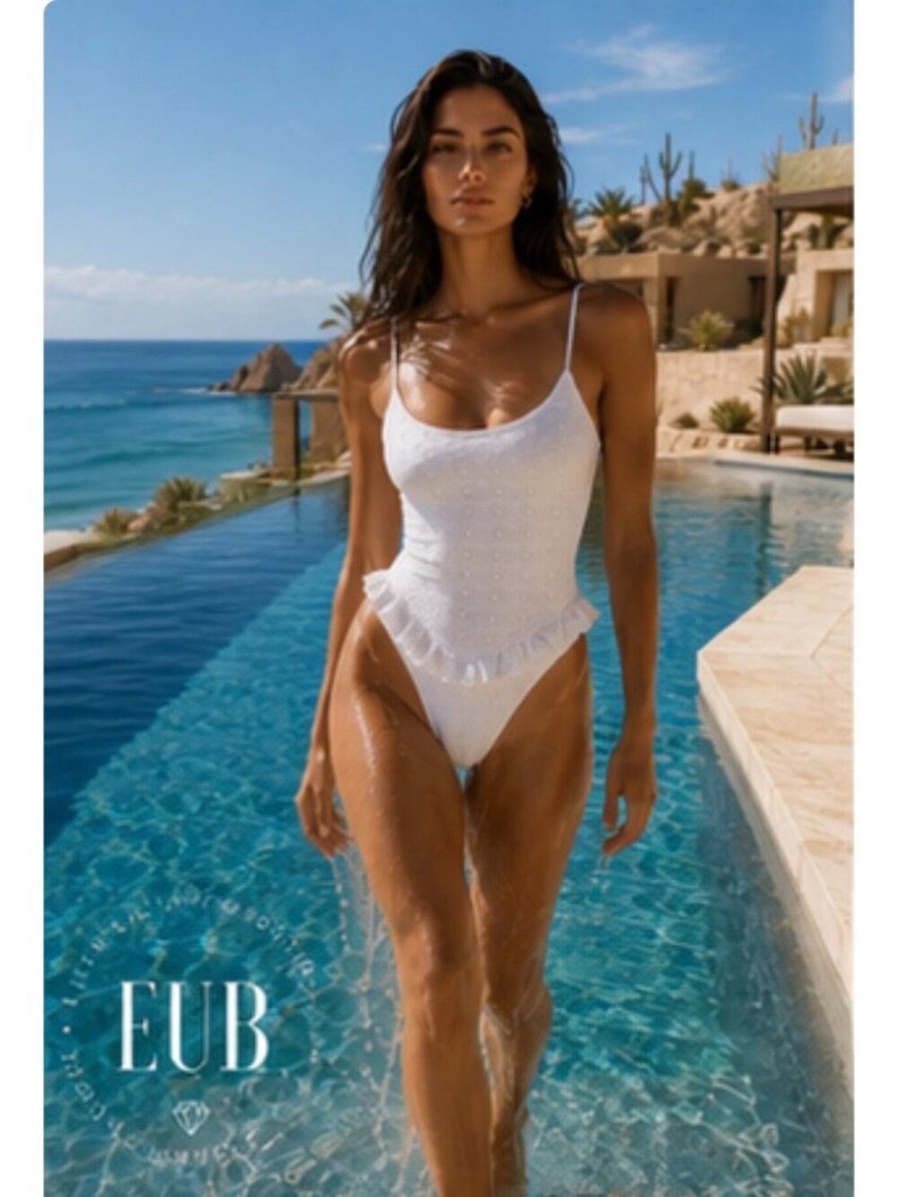 Amanda Uprichard Eyelet One Piece Swimsuit In White Size Medium New With Tag